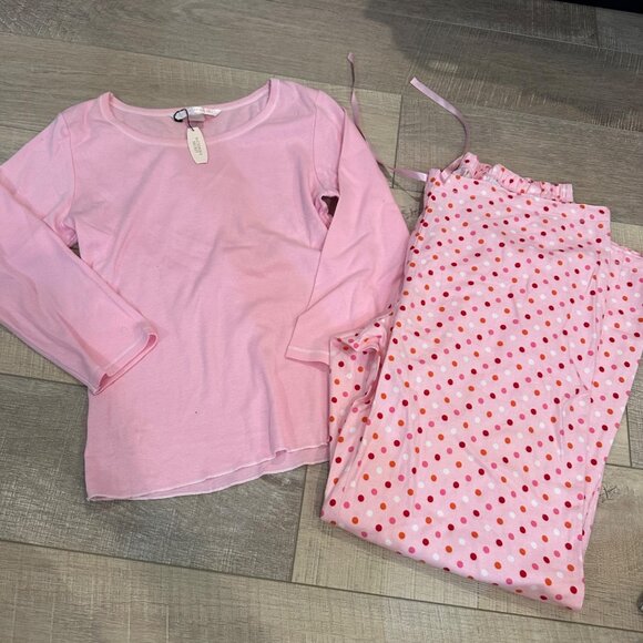 VICTORIA SECRET WOMENS PINK SMALL FLANNEL PAJAMAS SMALL NEW - Picture 1 of 10